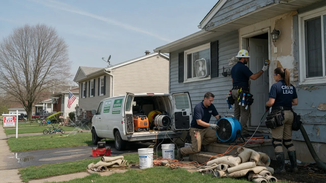Flood Cleanup in Evansville, AR near me